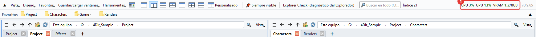 Ver el uso de CPU y GPU