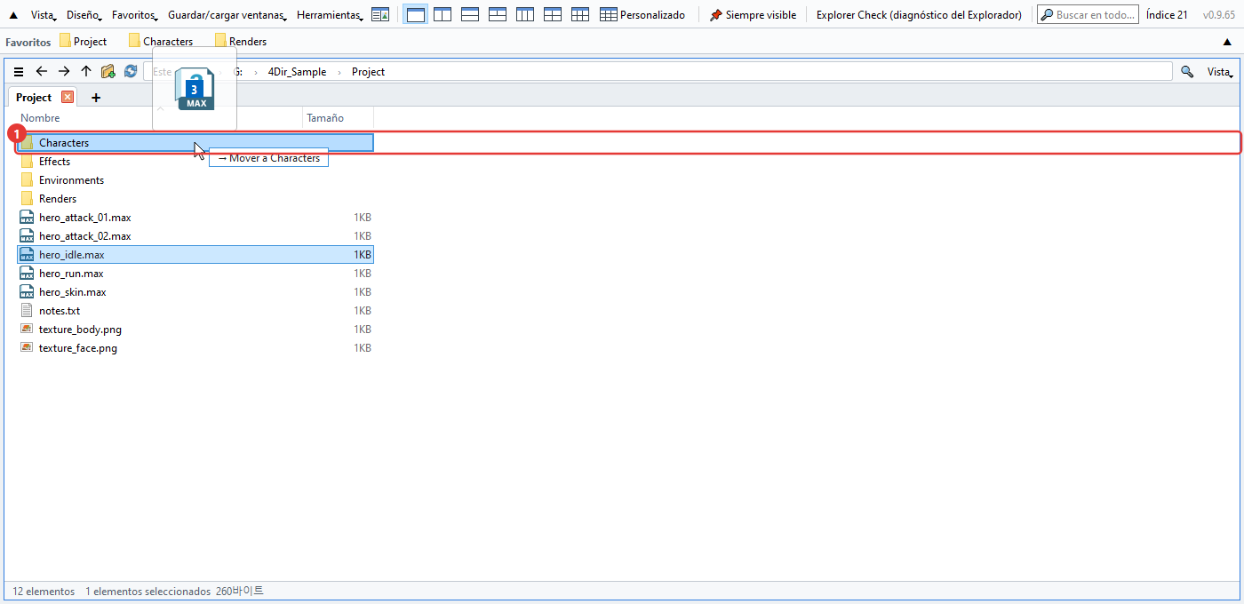 Mover y copiar archivos